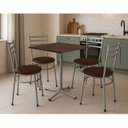 Ver imagem 3 de Conjunto Mesa Cinza 70x70cm Tampo Imbuia com 4 Cadeiras Epoxi