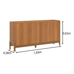 Buffet Clássico Grande para Sala de Jantar Elegance Lukaliam:jequitiba - 7