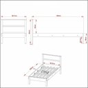 Ver imagem 5 de CamaSolteiro Para Colchão 88 X 188 Cm Cr35008 Amendoa/Branca