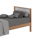 Ver imagem 3 de CamaSolteiro Para Colchão 88 X 188 Cm Cr35008 Amendoa/Branca