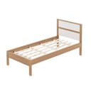 Ver imagem 4 de CamaSolteiro Para Colchão 88 X 188 Cm Cr35008 Amendoa/Branca