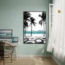 Ver imagem 2 de Quadro Decorativo Ipanema Rio de Janeiro-70x50cm:moldura Branca