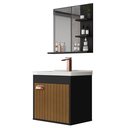 Ver imagem 2 de Conjunto Moderno Banheiro Gabinete Espelheira C/ Prateleiras