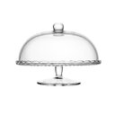 Ver imagem 1 de Prato Bolo com Pé de Vidro e Tampa Bangkok 29x21cm Wolff