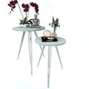 Ver imagem 5 de 2 Mesinhas Lateral De Canto Para Sala e Quarto Redonda C.B