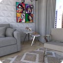 Ver imagem 3 de 2 Mesinhas Lateral De Canto Para Sala e Quarto Redonda C.B