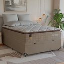 Ver imagem 7 de Cama Box Baú Casal Colchão Comfort Class Pillow Top 138x188 Bege/suede Bege