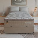 Ver mais imagens de Cama Box Baú Casal Colchão Comfort Class Pillow Top 138x188 Bege/suede Bege