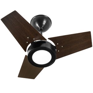 Ventilador de Teto Fit LED Ptb 3 Pás LED Marron 127V Ventidelta