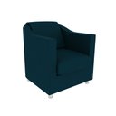 Ver imagem 1 de Poltrona Decorativa Tilla Suede Azul Marinho