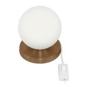 Ver imagem 4 de Kit 2 Luminárias de mesa Globo Orby Cobre Base Redonda
