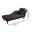 Ver imagem 2 de Divã Chesterfield Anna Recamier 160cm Via Encanto Veludo Marrom Lado Direito