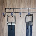 Ver imagem 3 de Suporte Cabideiro 7 Ganchos para Pendurar Multiuso de Parede Lavanderia Cintos Gravatas