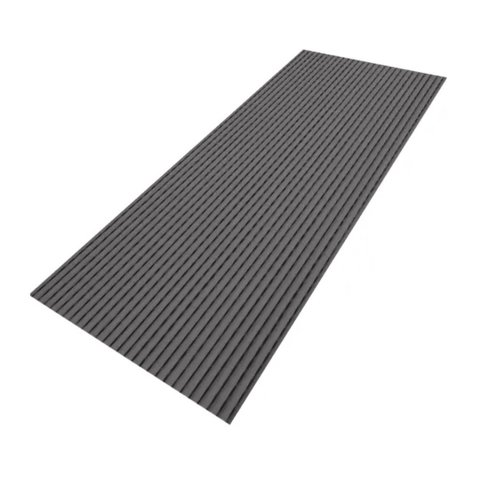 Tapete Passadeira Emborrachado 45 X 1,50 Cm Antiderrapante - Cinza Escuro