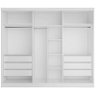 Guarda-roupa Casal Ripado 6 Portas Siena-branco Bianchi - 2