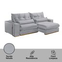 Ver imagem 5 de Sofá 290 Cm Braço 25 Cm Retrátil e Reclinável Lake Meu Sofá Online