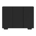 Ver imagem 7 de Aparador Buffet 3 Portas com Pés Quadrados Veneza Multimóveis V1010 Preto