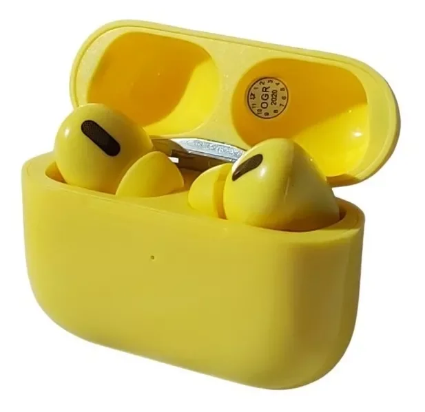 Fone de Ouvido In-ear Bluetooth 5.0 sem Fio Som Hifi Cor Amarelo - 1