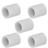 Kit 5 Luva Roscável Pvc Branca Conexão Conectar Canos Tubos Água Fria de 1” Polegadas 32mm - 1