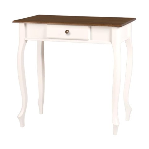 Aparador para Sala com Pés Luiz Xv 1 Gaveta 1010-m - Laca Branca/imbuia