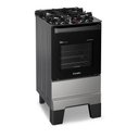 Ver imagem 2 de Fogão a Gás Mesa de Vidro Forno 50l Esmaltec Ideal Master Glass Inox 4 Bocas Bivolt