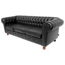 Ver imagem 2 de Conjunto c/ 2 Sofás Chesterfield Capitone Luis XV Corano Preto 2M / Decoracao , sala tv estar, recep