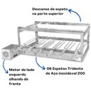 Ver imagem 2 de Grill Giratório em Inox para Churrasqueira com 6 Espetos - Infinity