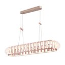Ver imagem 3 de Lustre Pendente Nordecor Wavy Eni 2946 Ouro Champagne Led Bivolt