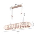 Ver imagem 4 de Lustre Pendente Nordecor Wavy Eni 2946 Ouro Champagne Led Bivolt