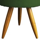 Ver imagem 4 de Kit 2 Puff Decorativo Redondo para Sala Quarto Penteadeira Pé Palito Castanho Suede Cores