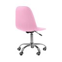 Ver imagem 6 de Kit 4 Cadeiras Office Eiffel Botonê Ajustável Base Giratória Rosa