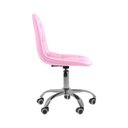 Ver imagem 5 de Kit 4 Cadeiras Office Eiffel Botonê Ajustável Base Giratória Rosa