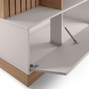 Ver imagem 5 de Estante Home Theater Maceió com Mesa de Centro Jeri Off White Freijó e Aparador Riviera Freijó – Col