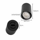 Ver imagem 2 de Spot Sobrepor Redondo 8,7cm Abs Preto P/ Par20 E27 Sz292s Megalux St3036