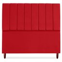 Ver imagem 5 de Cabeceira Queen 160 Cm com Frame Carla Suede Vermelho Artte