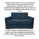 Ver imagem 4 de Sofá Estofado 2 Lugares Sala Estar Recepção Clarice Suede Azul Marinho
