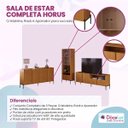 Ver imagem 3 de Kit Linha Horus Aparador Cristaleira e Rack com Pés de Metal