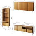Ver imagem 4 de Kit Linha Horus Aparador Cristaleira e Rack com Pés de Metal