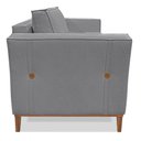 Ver imagem 5 de Kit 2 Poltronas para Vega Linho Grafite Pés Castanho
