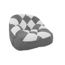 Ver imagem 1 de Poltrona Paloma Escritório Sala Pé Plástico Suede Cinza e Suede Branco - Dominic Decor