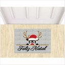 Ver imagem 1 de TAPETE FELIZ NATAL, RENA PAPAI NOEL MEDIDA PORTA.