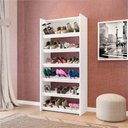 Ver imagem 1 de Sapateira Vertical Kit 2 Armário Multiuso Brunet L03 Branco - Mpozenato