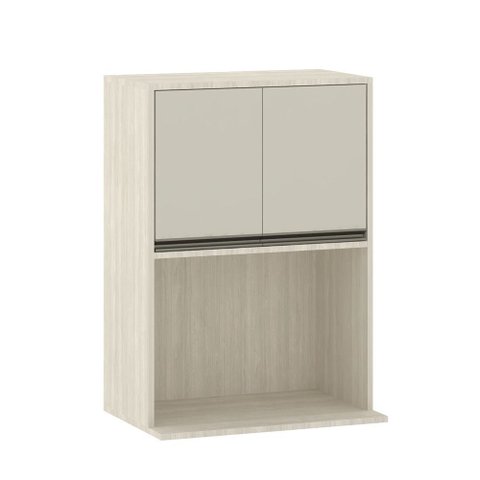 Armário Aéreo 60 Cm com Nicho para Microondas 2 Portas Linea Liciane Móveis