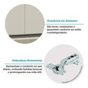 Ver imagem 5 de Armário Aéreo 60 Cm com Nicho para Microondas 2 Portas Linea Liciane Móveis