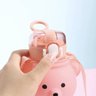 Garrafa Ursinho Squeeze 700 ML Infantil Para Água e Suco:Rosa - 6