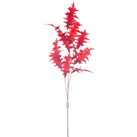 Haste Folhagem Vermelho Envelhecido X3 com 115cm