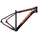 Ver imagem 4 de Bicicleta Aro 29 Krw Alumínio 24 Vel Freio a Disco X52 Cor:preto/laranja Fosco;tamanho Quadro:15.5