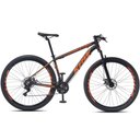 Ver imagem 5 de Bicicleta Aro 29 Krw Alumínio 24 Vel Freio a Disco X52 Cor:preto/laranja Fosco;tamanho Quadro:15.5