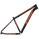 Ver imagem 3 de Bicicleta Aro 29 Krw Alumínio 24 Vel Freio a Disco X52 Cor:preto/laranja Fosco;tamanho Quadro:15.5