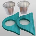 Ver imagem 1 de Kit 2 Vasos/Prateleiras Jardineira Zen Mão e Formão